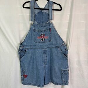 Hallmark Maxine Born 2 B Riled Denim Overalls Shorts Vintage RARE 90’s 22/24